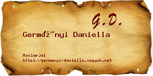 Germányi Daniella névjegykártya